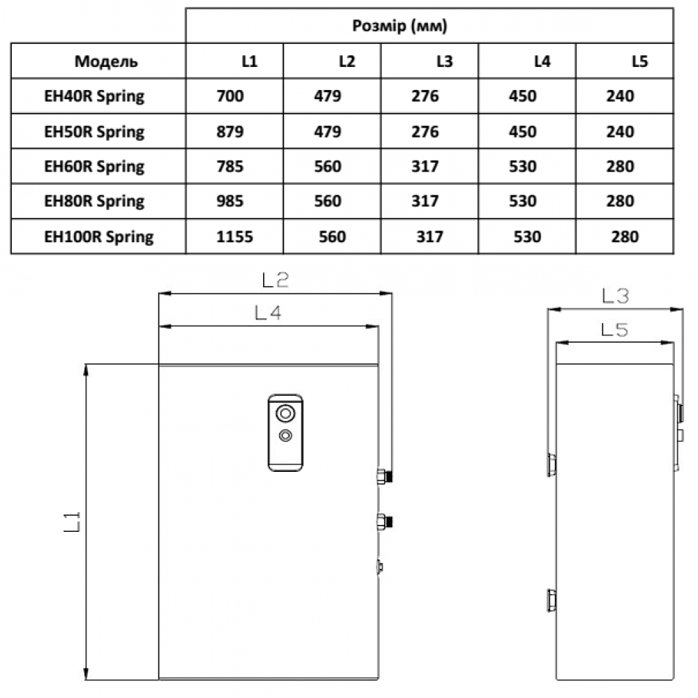 Бойлер Willer EH40R Spring