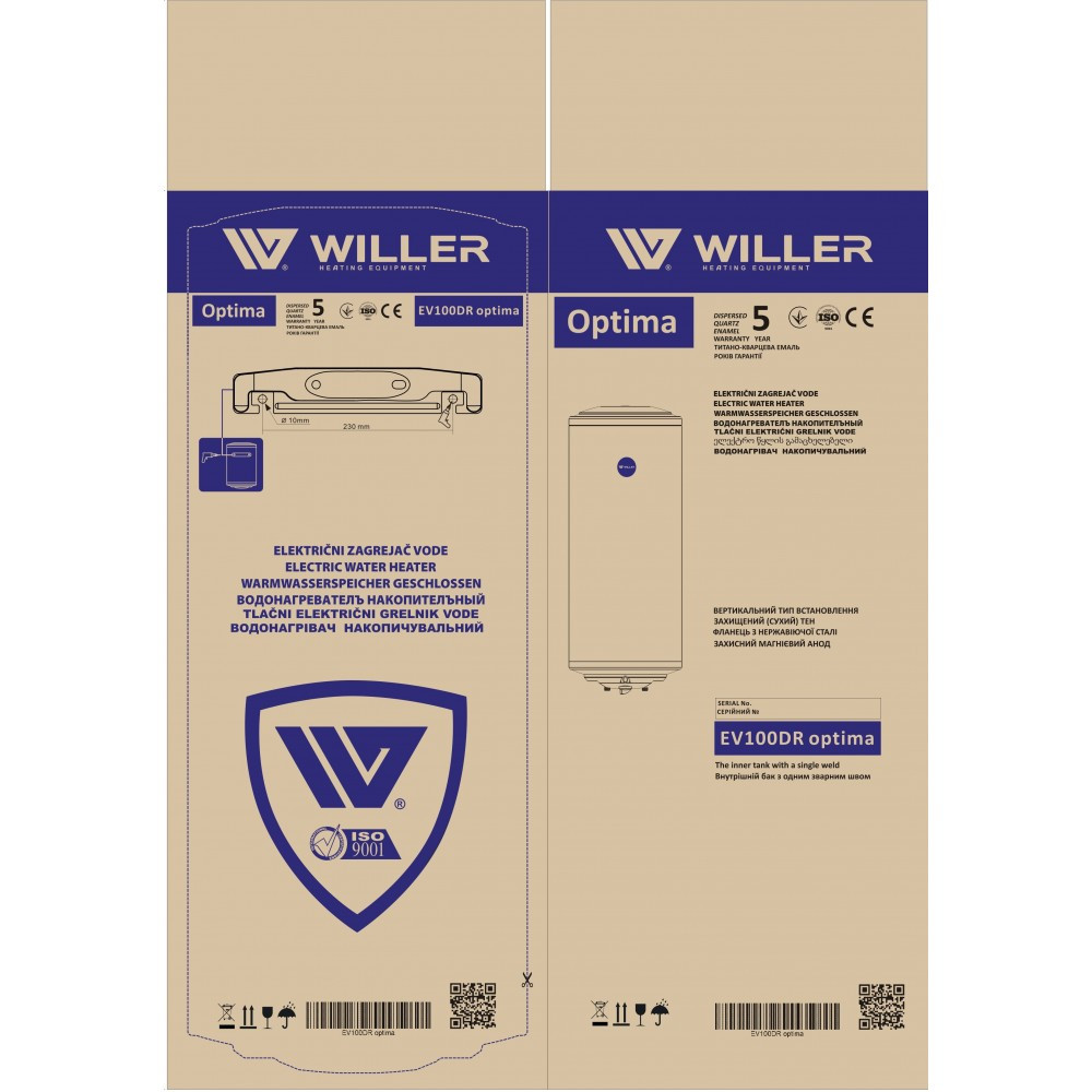 Бойлер Willer EV100DR Optima
