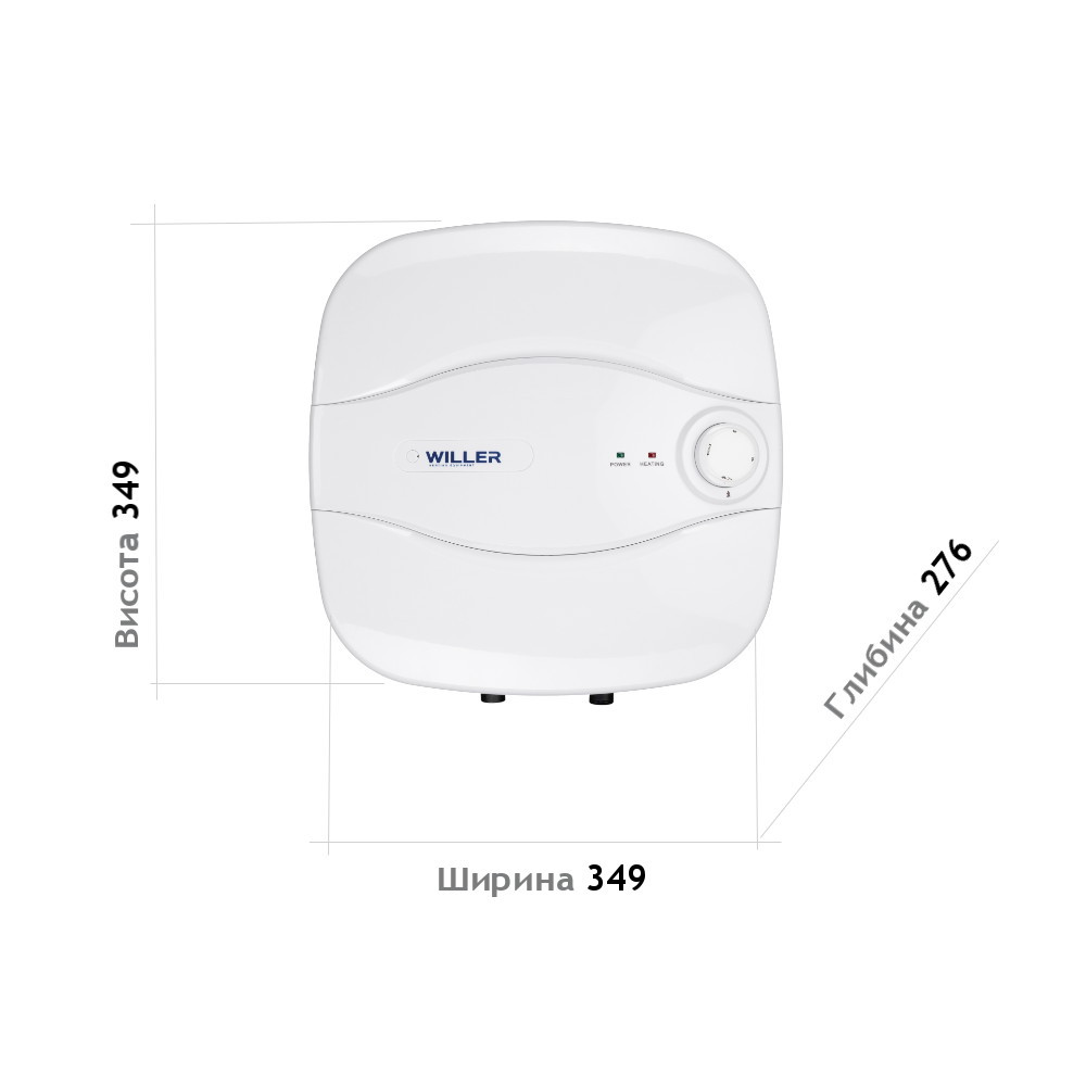 Бойлер Willer PA10R Optima Mini (монтаж над мийкою)