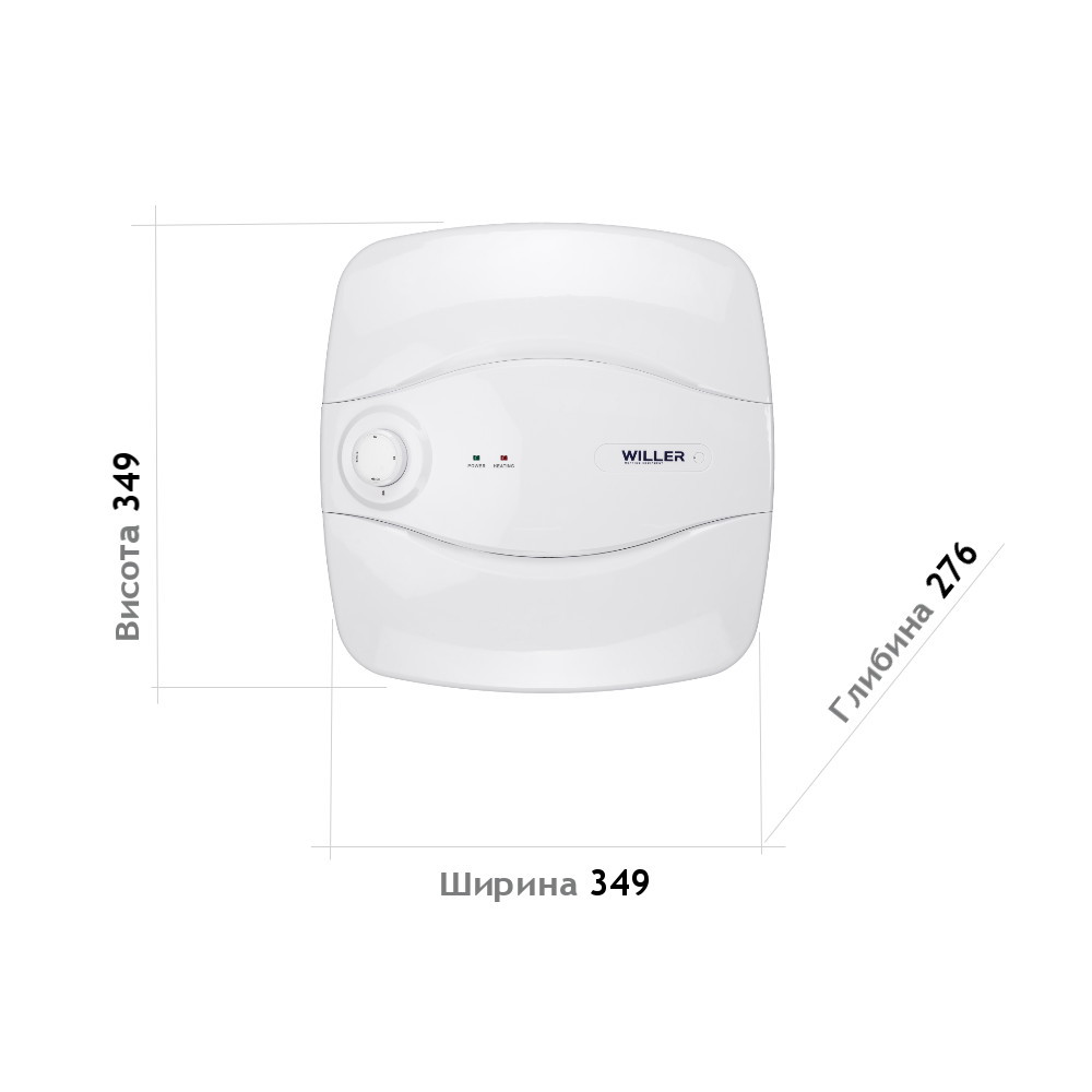 Бойлер Willer PU10R Optima Mini (монтаж під мийкою)