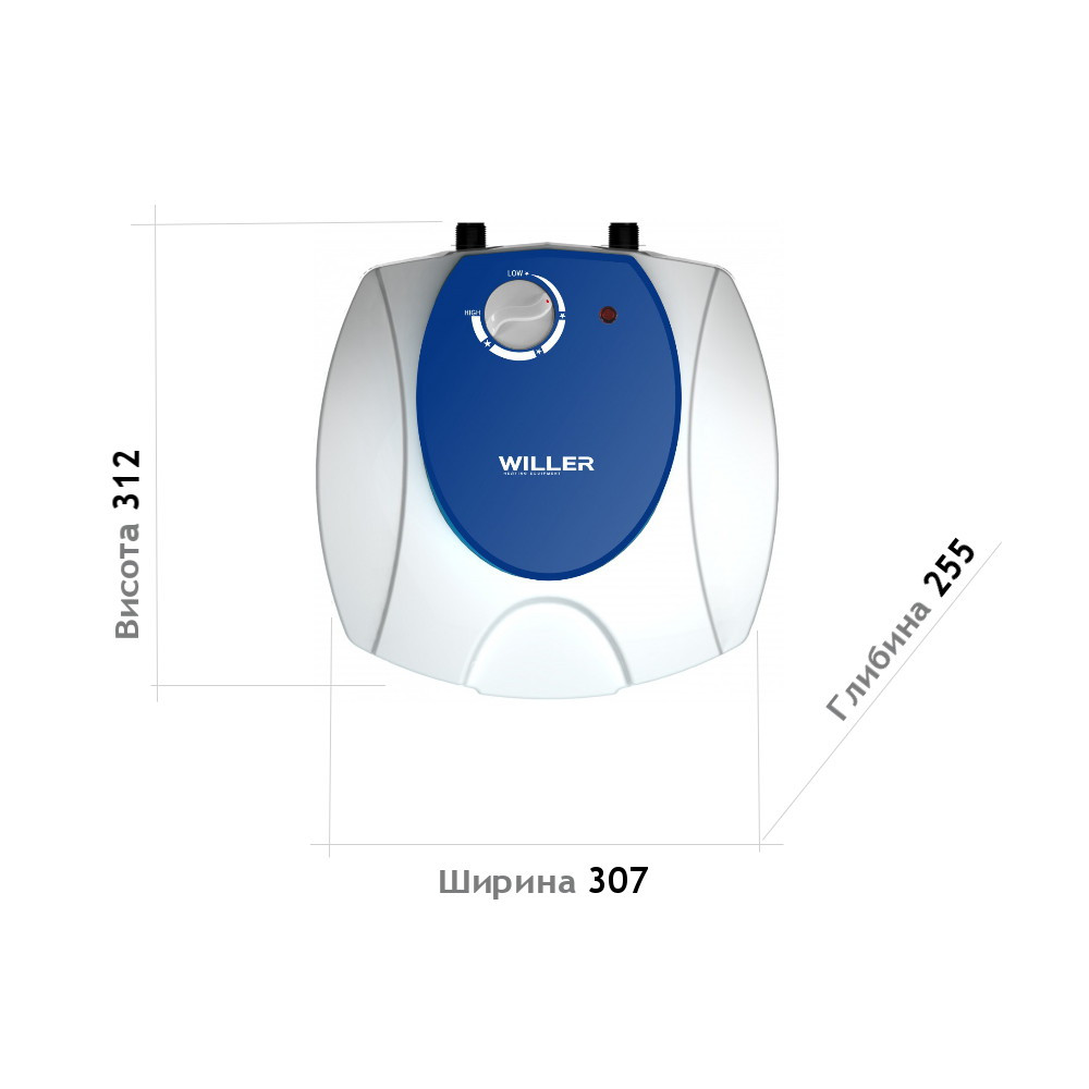 Бойлер Willer PU6R Optima Mini (монтаж під мийкою)